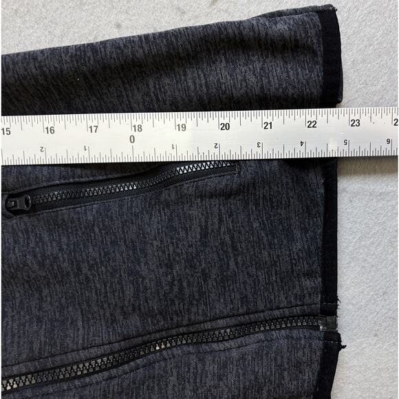 Vtg Champion Duo Dry Jacket Womens Small Gray Cowl Neck Angle Zip Jersey Shacket - Picture 6 of 8